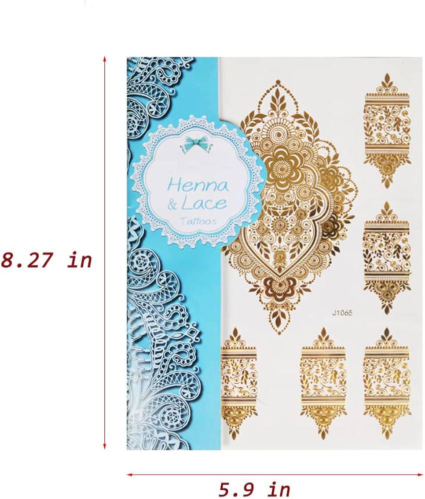 Gold Heena Stickers